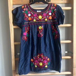 YZXDORWJ Mexican above the knee dress